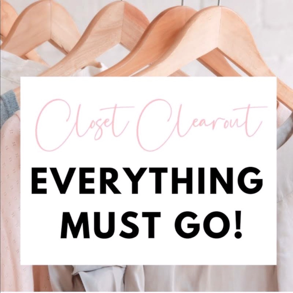 CLOSET CLEAR OUT!! EVERTHING MUST GO!! MAKE AN OFFER & BUNDLE TO SAVE!!